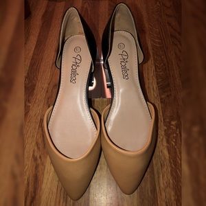 Shop Priceless Black/Nude Flats